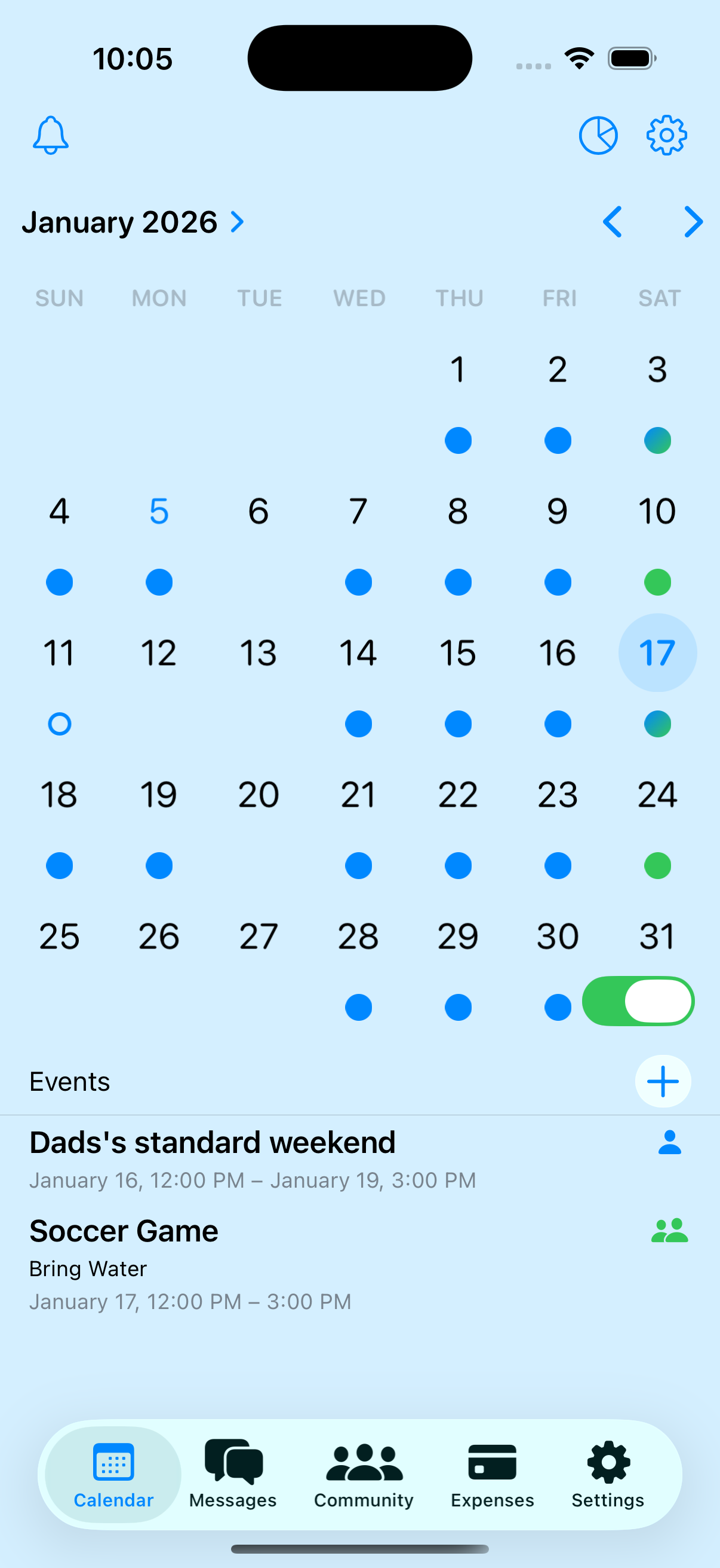 Calendar View