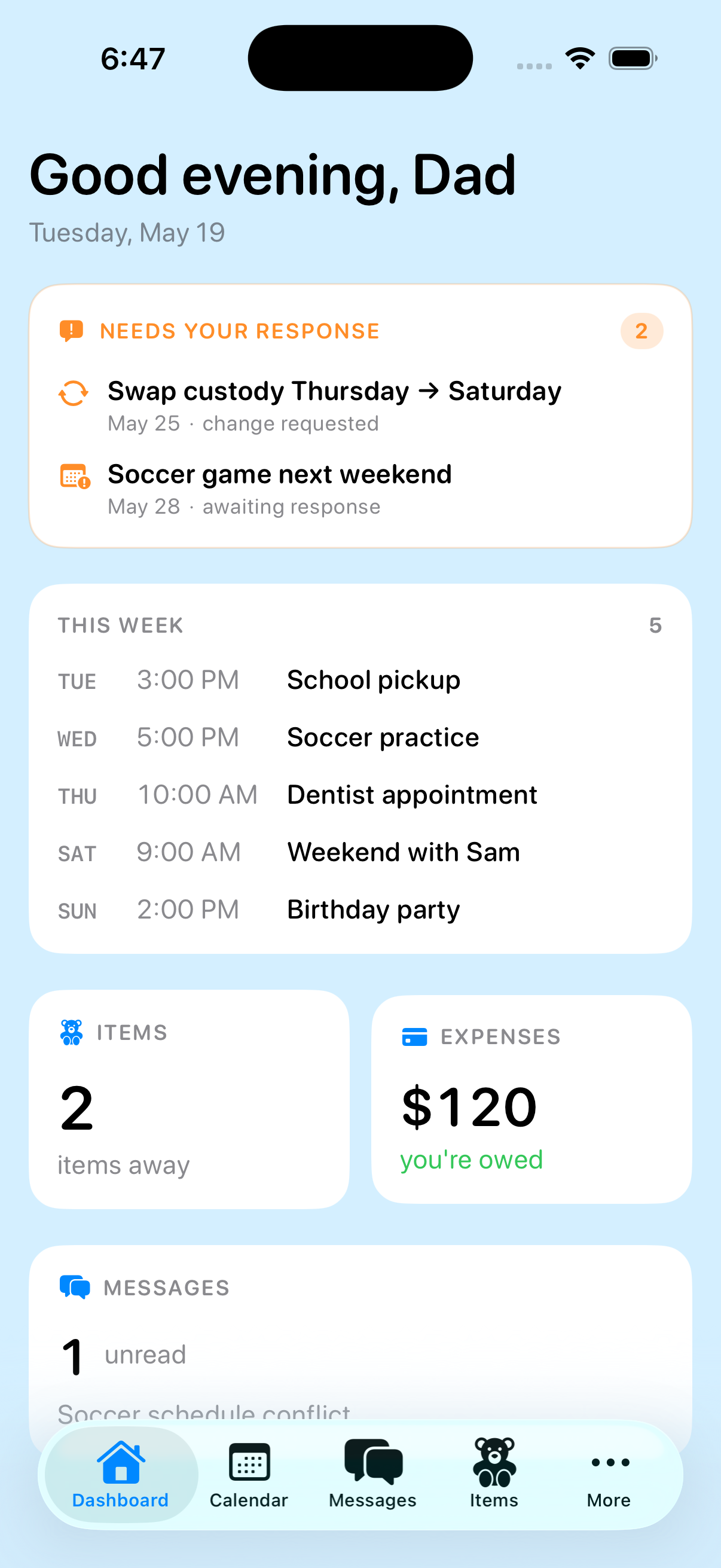 Dashboard View