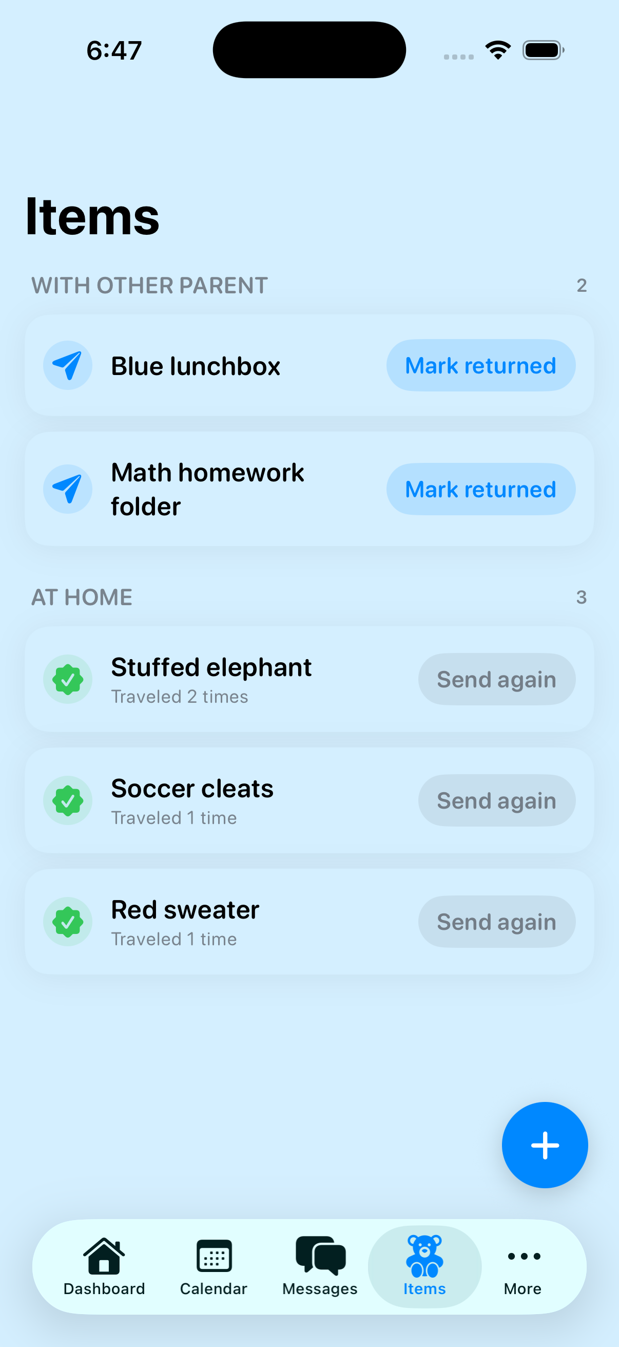 Items View